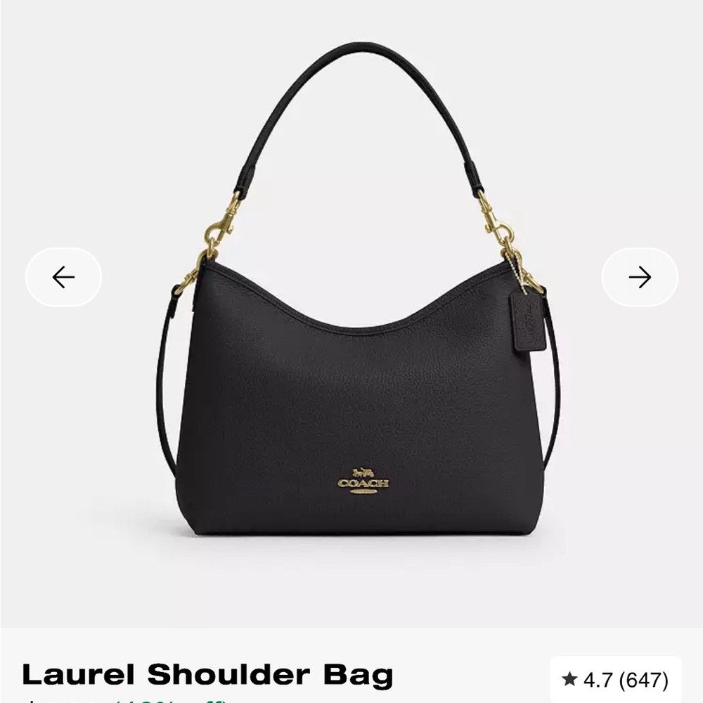 Coach Black Laurel Bag